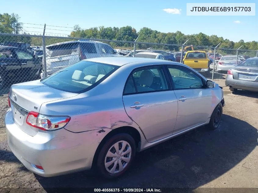 2011 Toyota Corolla Le VIN: JTDBU4EE6B9157703 Lot: 40556375