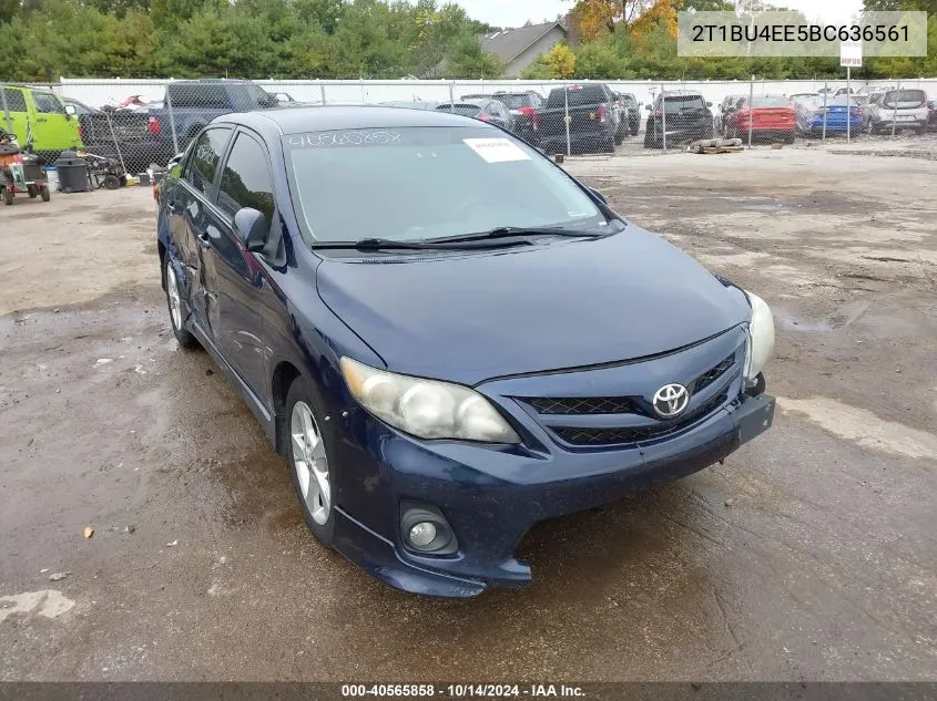 2011 Toyota Corolla S VIN: 2T1BU4EE5BC636561 Lot: 40565858