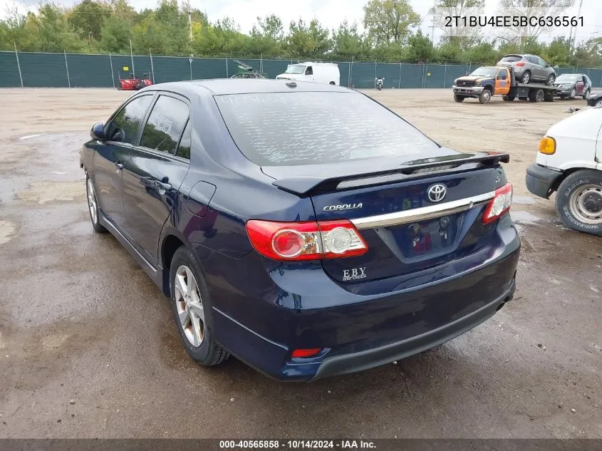 2011 Toyota Corolla S VIN: 2T1BU4EE5BC636561 Lot: 40565858