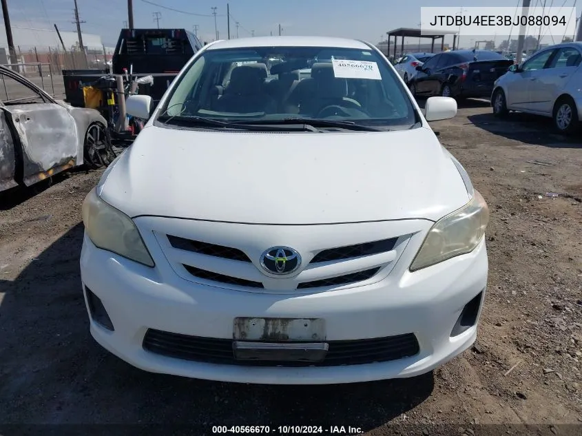 2011 Toyota Corolla Le VIN: JTDBU4EE3BJ088094 Lot: 40566670