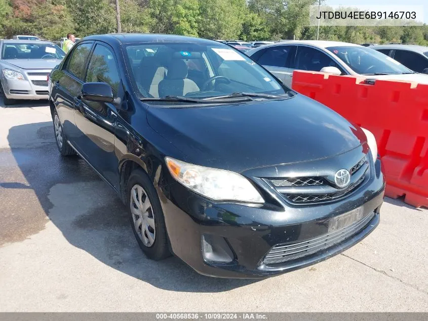 2011 Toyota Corolla Le VIN: JTDBU4EE6B9146703 Lot: 40568536