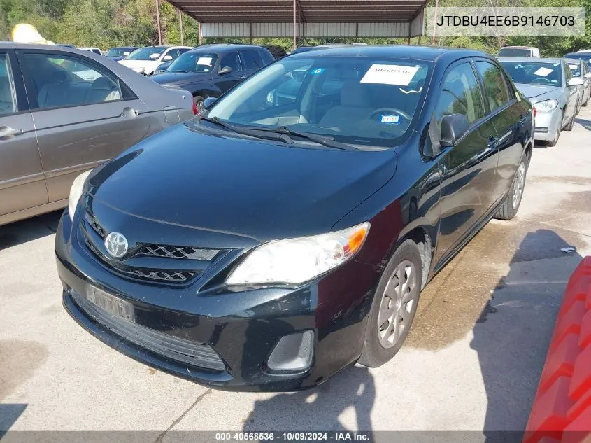 2011 Toyota Corolla Le VIN: JTDBU4EE6B9146703 Lot: 40568536