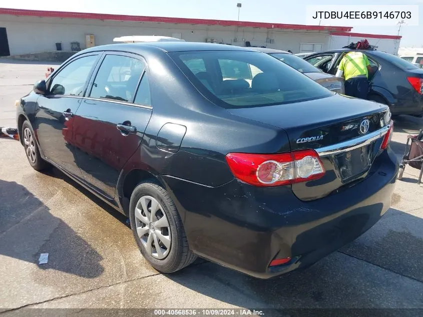 2011 Toyota Corolla Le VIN: JTDBU4EE6B9146703 Lot: 40568536