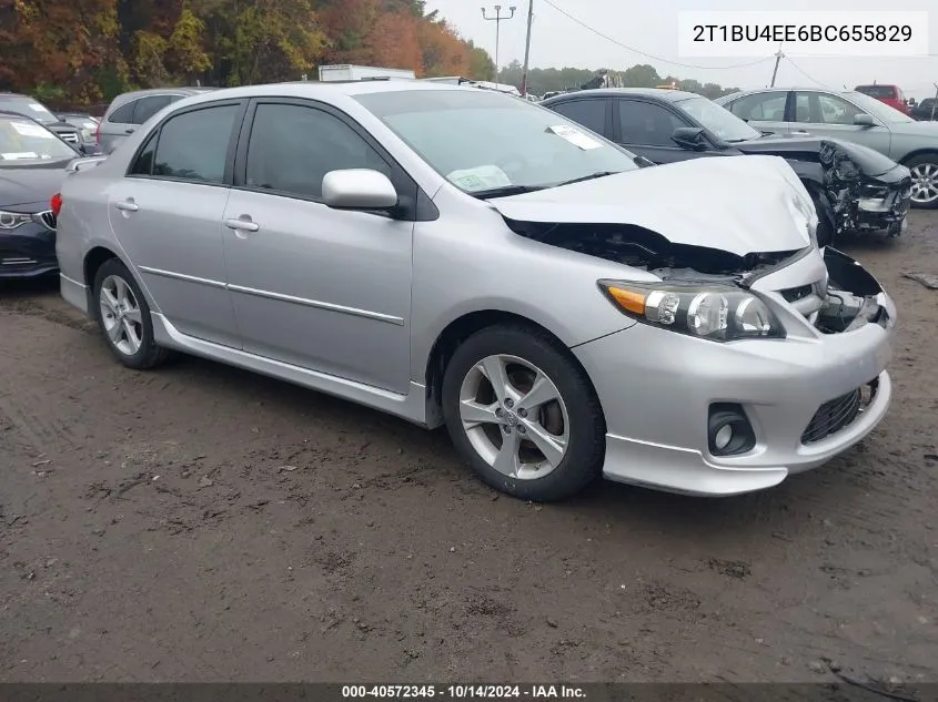 2011 Toyota Corolla S VIN: 2T1BU4EE6BC655829 Lot: 40572345