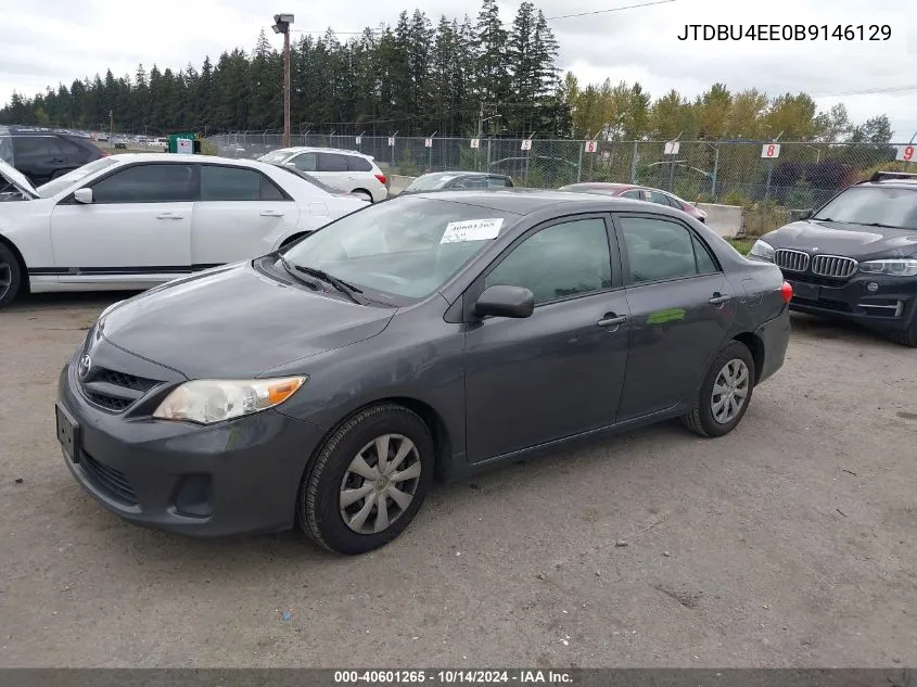 2011 Toyota Corolla Le VIN: JTDBU4EE0B9146129 Lot: 40601265