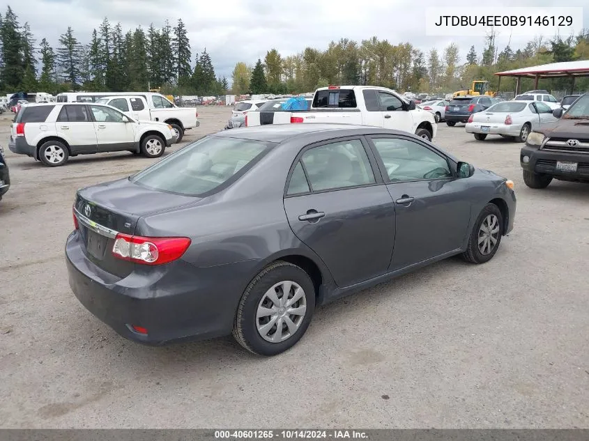 2011 Toyota Corolla Le VIN: JTDBU4EE0B9146129 Lot: 40601265