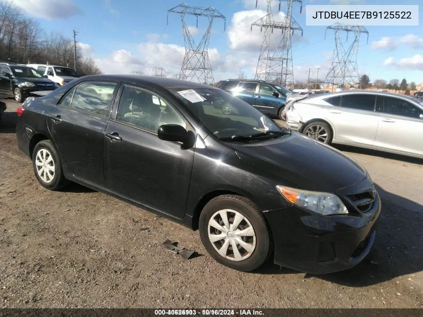 2011 Toyota Corolla Le VIN: JTDBU4EE7B9125522 Lot: 40626903