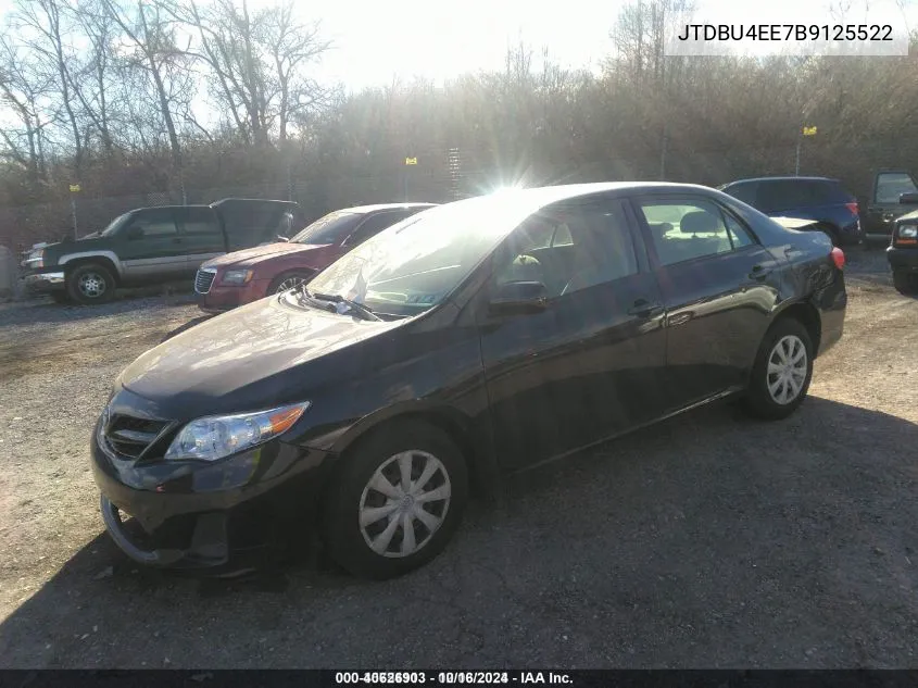 2011 Toyota Corolla Le VIN: JTDBU4EE7B9125522 Lot: 40626903