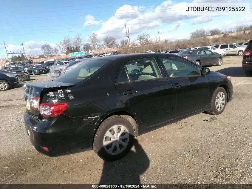 2011 Toyota Corolla Le VIN: JTDBU4EE7B9125522 Lot: 40626903