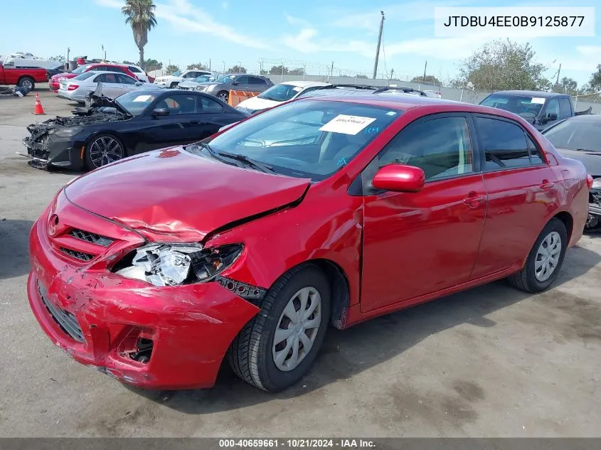 2011 Toyota Corolla S/Le VIN: JTDBU4EE0B9125877 Lot: 40659661