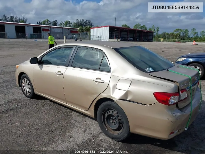 2011 Toyota Corolla Le VIN: JTDBU4EE5B9144859 Lot: 40661883