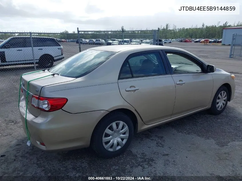 2011 Toyota Corolla Le VIN: JTDBU4EE5B9144859 Lot: 40661883