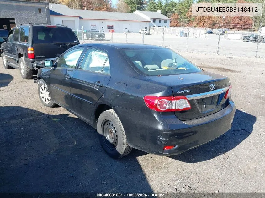 2011 Toyota Corolla Le VIN: JTDBU4EE5B9148412 Lot: 40681551