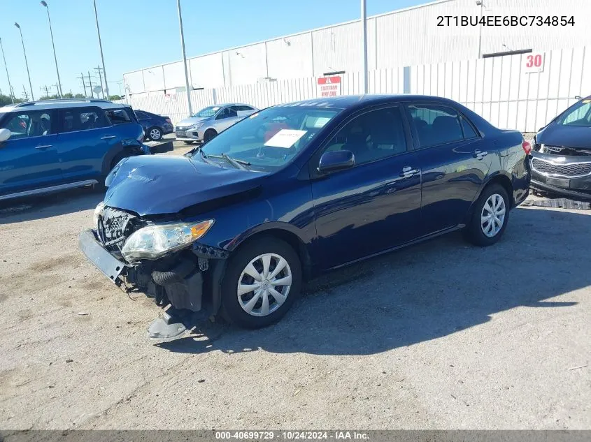 2011 Toyota Corolla Le VIN: 2T1BU4EE6BC734854 Lot: 40699729