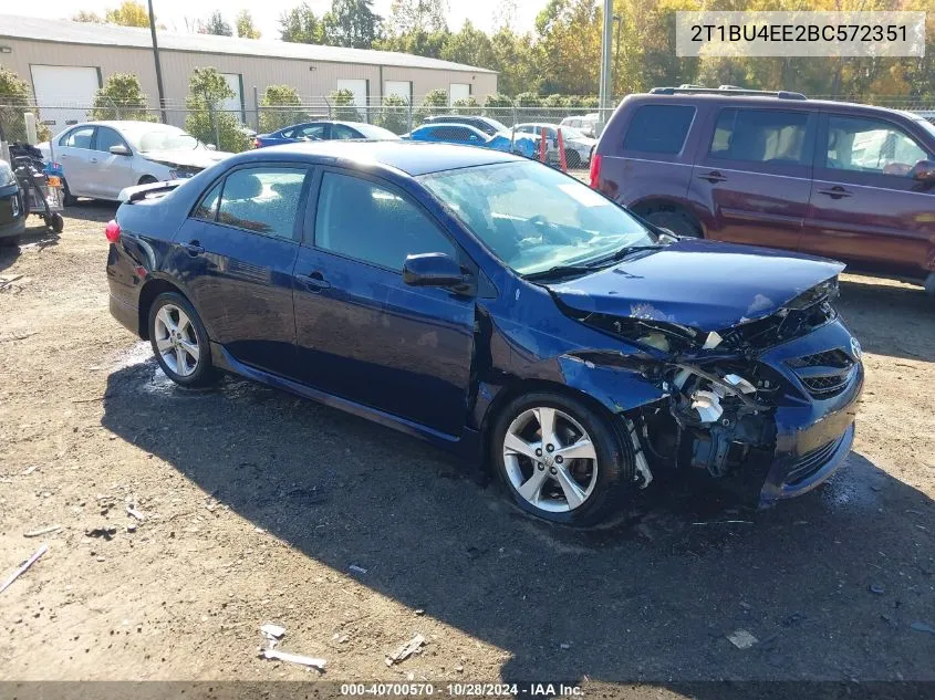 2011 Toyota Corolla S VIN: 2T1BU4EE2BC572351 Lot: 40700570