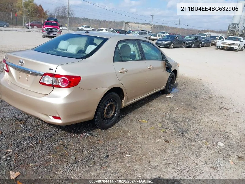 2011 Toyota Corolla S/Le VIN: 2T1BU4EE4BC632906 Lot: 40704414