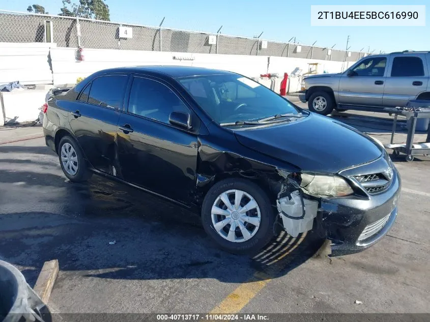 2011 Toyota Corolla Le VIN: 2T1BU4EE5BC616990 Lot: 40713717