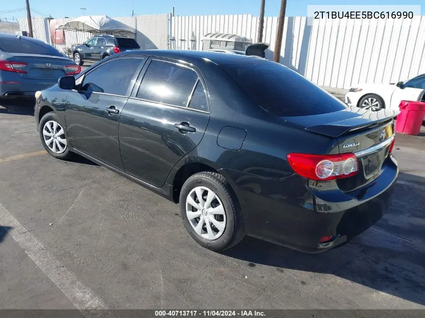 2011 Toyota Corolla Le VIN: 2T1BU4EE5BC616990 Lot: 40713717