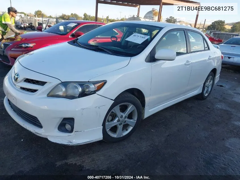 2011 Toyota Corolla S VIN: 2T1BU4EE9BC681275 Lot: 40717205