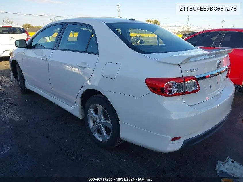 2011 Toyota Corolla S VIN: 2T1BU4EE9BC681275 Lot: 40717205