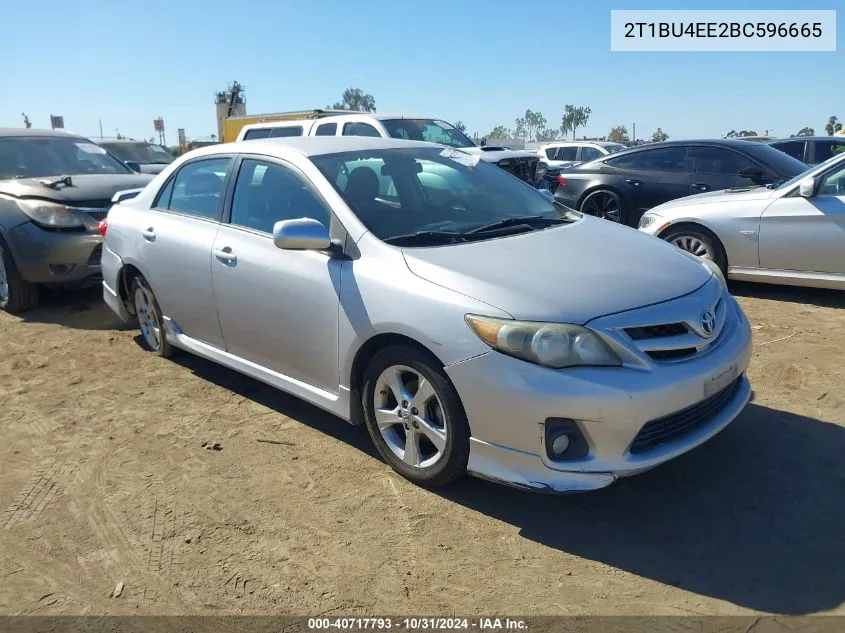 2011 Toyota Corolla S VIN: 2T1BU4EE2BC596665 Lot: 40717793