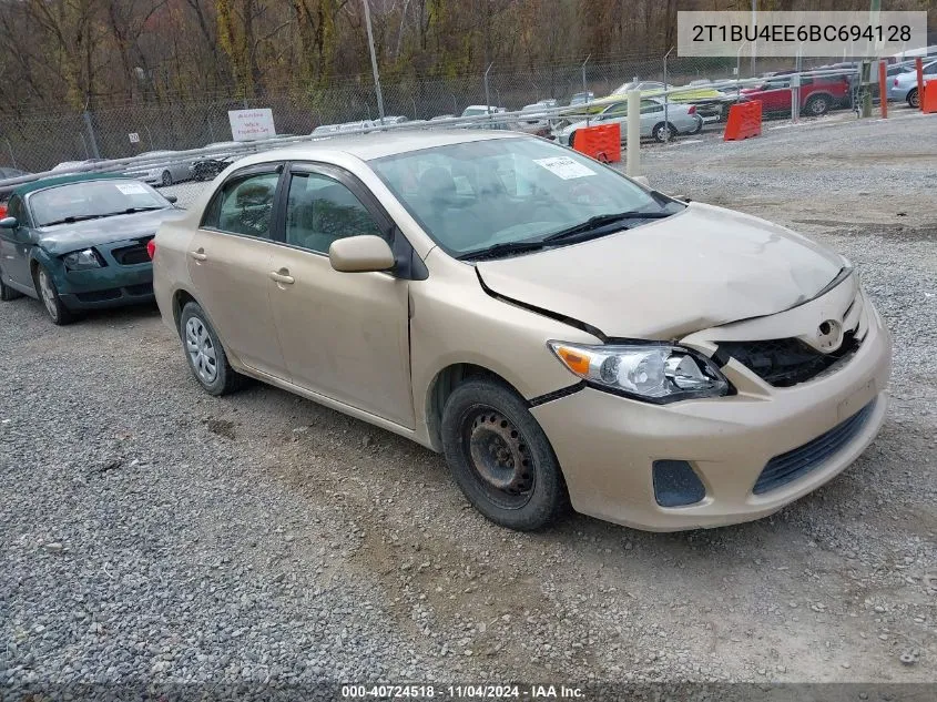 2T1BU4EE6BC694128 2011 Toyota Corolla Le