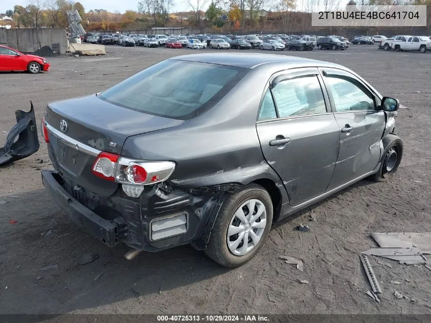 2T1BU4EE4BC641704 2011 Toyota Corolla Le