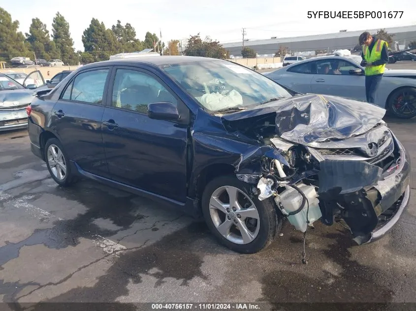 2011 Toyota Corolla S VIN: 5YFBU4EE5BP001677 Lot: 40756157