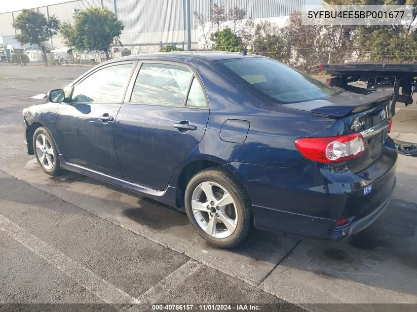 2011 Toyota Corolla S VIN: 5YFBU4EE5BP001677 Lot: 40756157