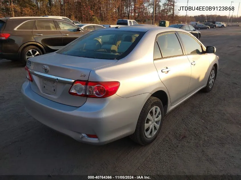 2011 Toyota Corolla Le VIN: JTDBU4EE0B9123868 Lot: 40764366