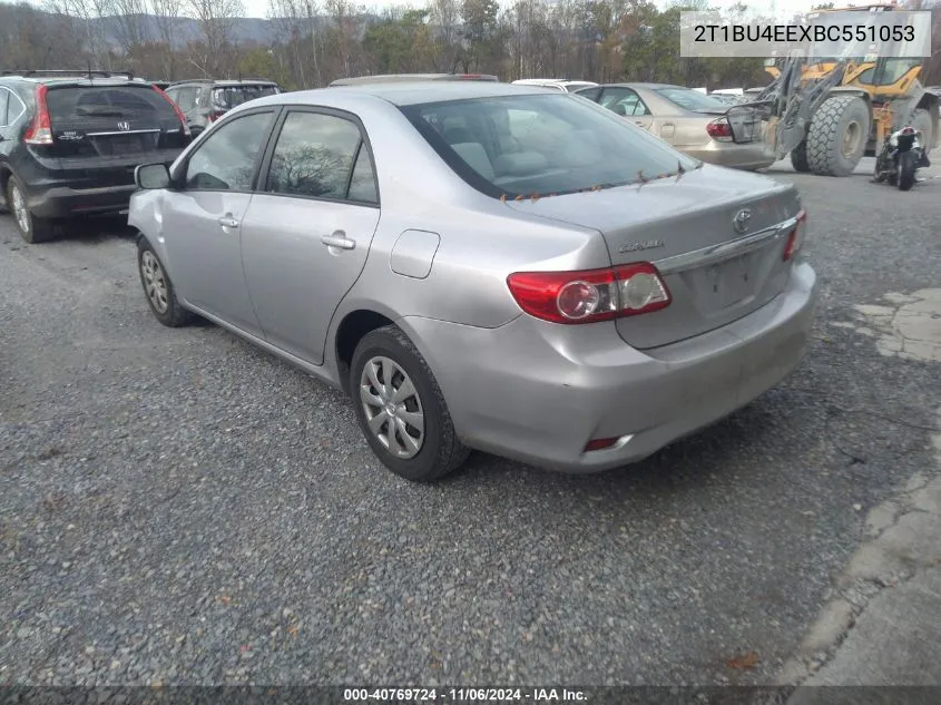 2011 Toyota Corolla Le VIN: 2T1BU4EEXBC551053 Lot: 40769724