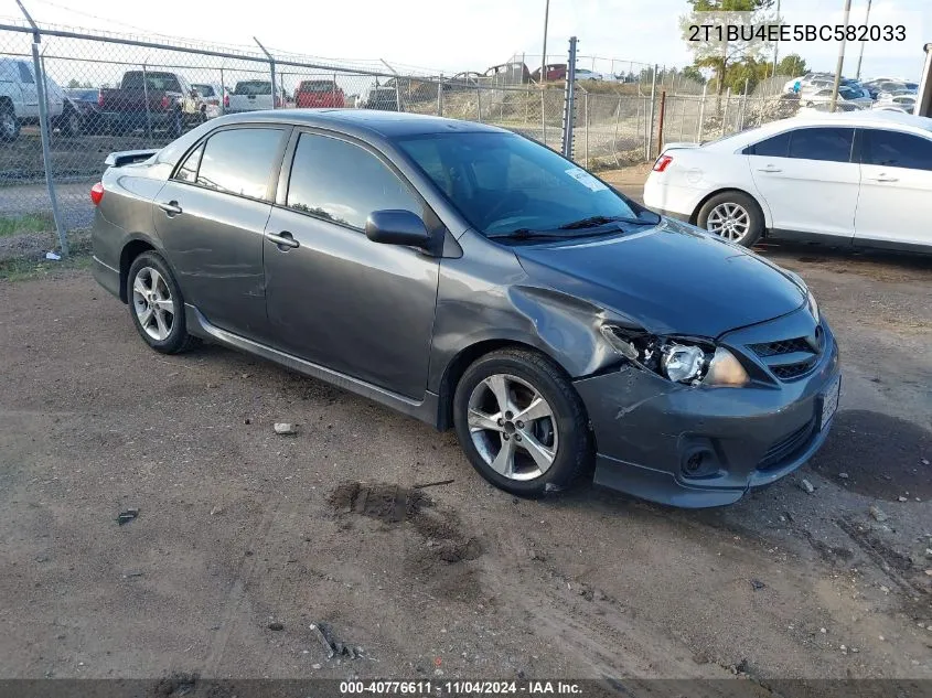 2011 Toyota Corolla S VIN: 2T1BU4EE5BC582033 Lot: 40776611