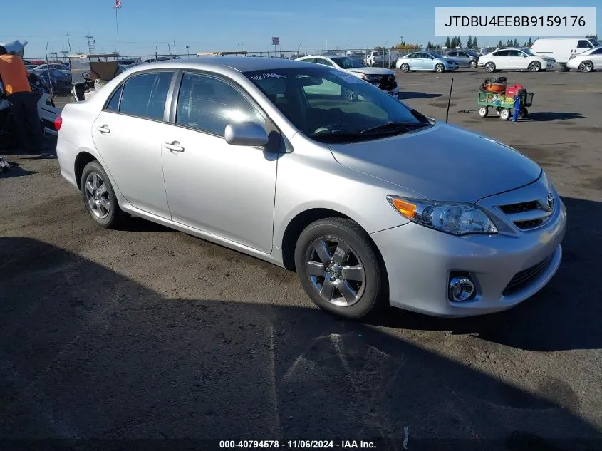 2011 Toyota Corolla Le VIN: JTDBU4EE8B9159176 Lot: 40794578