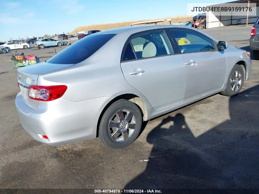 2011 Toyota Corolla Le VIN: JTDBU4EE8B9159176 Lot: 40794578