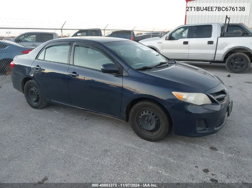 2011 Toyota Corolla Le VIN: 2T1BU4EE7BC676138 Lot: 40803373