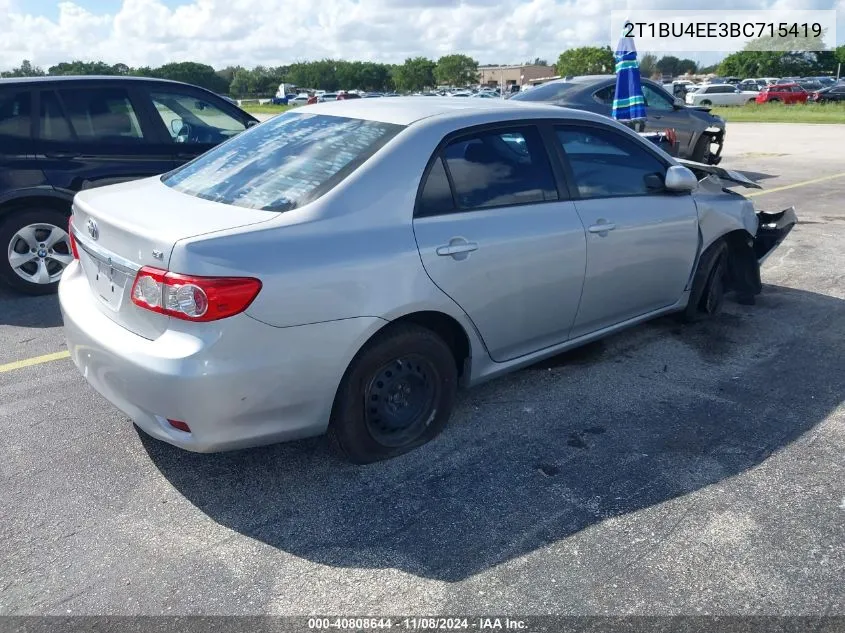 2T1BU4EE3BC715419 2011 Toyota Corolla Le