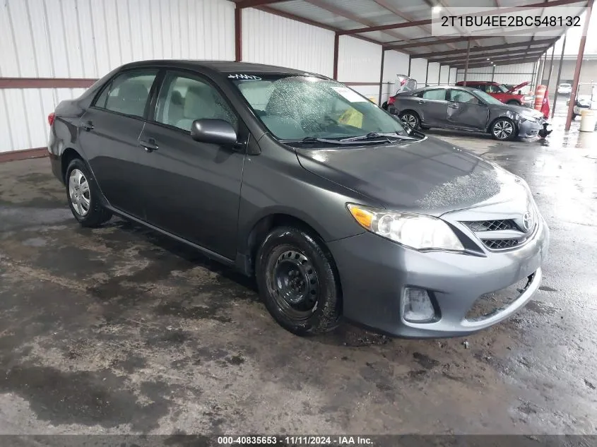 2011 Toyota Corolla Le VIN: 2T1BU4EE2BC548132 Lot: 40835653