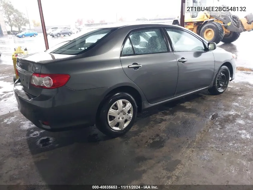 2011 Toyota Corolla Le VIN: 2T1BU4EE2BC548132 Lot: 40835653