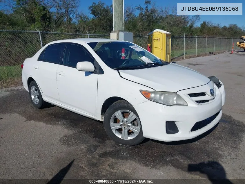 JTDBU4EE0B9136068 2011 Toyota Corolla Le