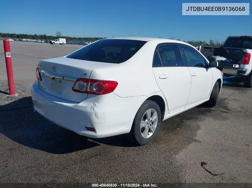 JTDBU4EE0B9136068 2011 Toyota Corolla Le