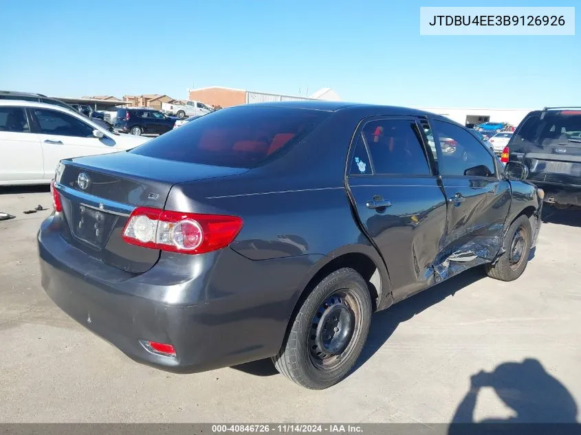 JTDBU4EE3B9126926 2011 Toyota Corolla Le