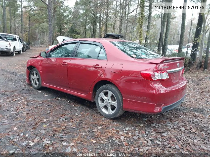 2011 Toyota Corolla S VIN: 2T1BU4EE9BC570175 Lot: 40858784