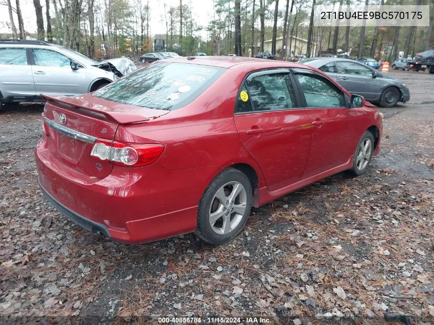 2011 Toyota Corolla S VIN: 2T1BU4EE9BC570175 Lot: 40858784