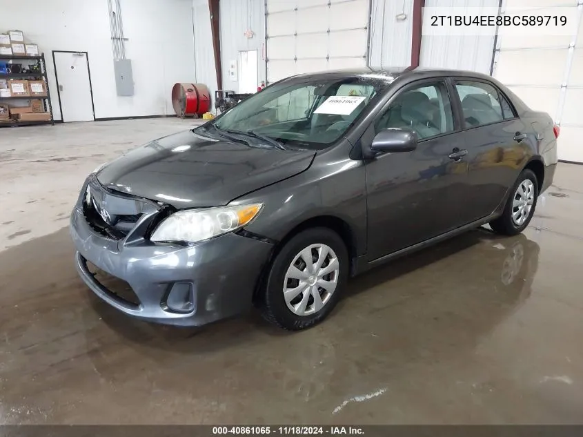 2011 Toyota Corolla S/Le VIN: 2T1BU4EE8BC589719 Lot: 40861065