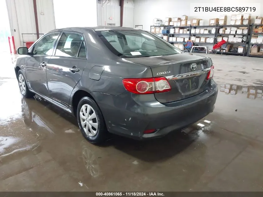 2011 Toyota Corolla S/Le VIN: 2T1BU4EE8BC589719 Lot: 40861065