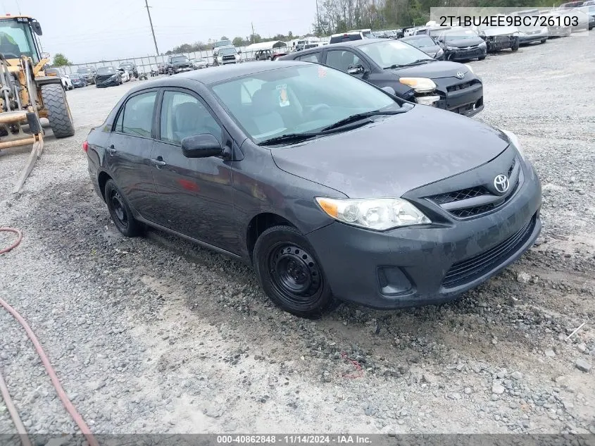 2T1BU4EE9BC726103 2011 Toyota Corolla Le