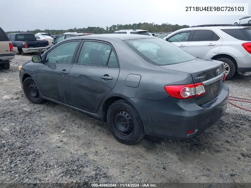 2T1BU4EE9BC726103 2011 Toyota Corolla Le