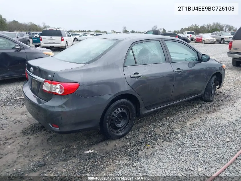 2T1BU4EE9BC726103 2011 Toyota Corolla Le