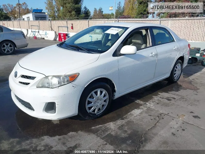 2011 Toyota Corolla Le VIN: JTDBU4EEXB9165500 Lot: 40877690