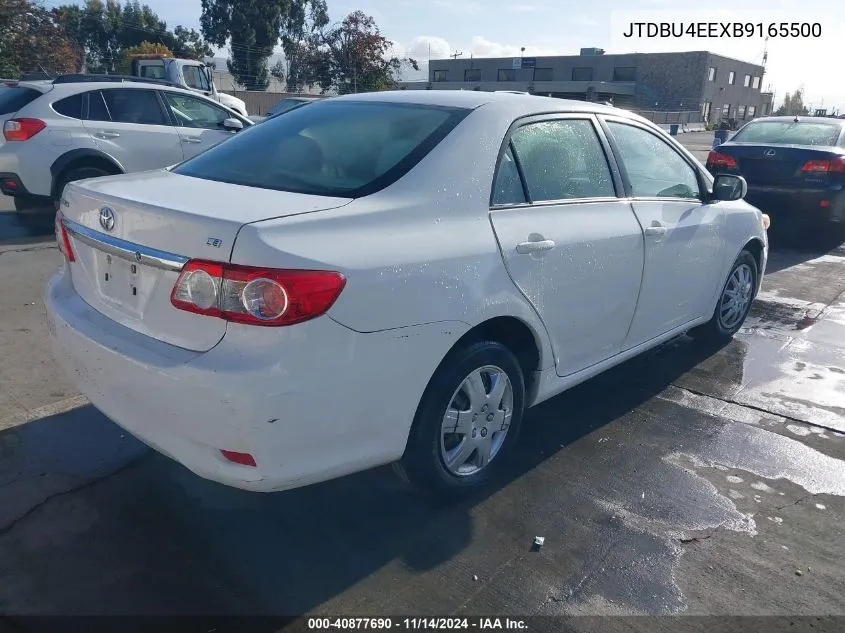 2011 Toyota Corolla Le VIN: JTDBU4EEXB9165500 Lot: 40877690